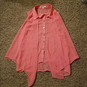 Flowy Sheer Pink Top